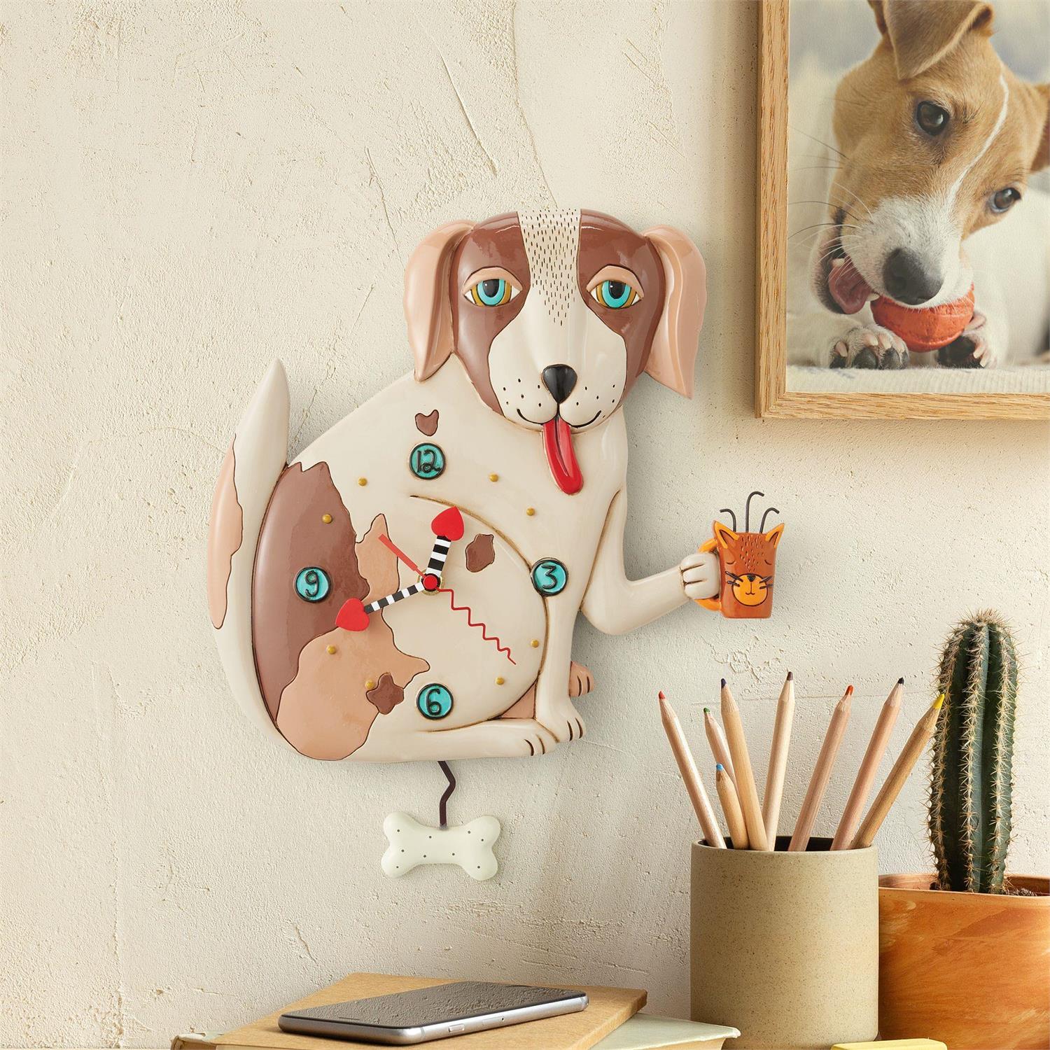 No Bones (Dog) Clock