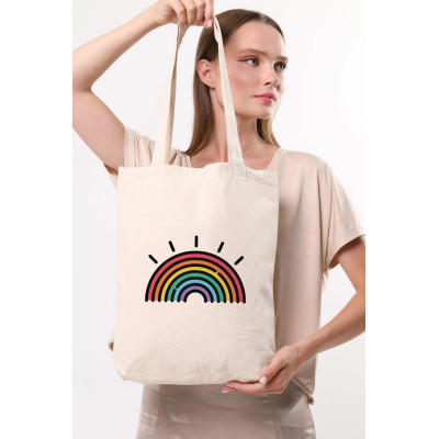 Canvas Tote Bag Rainbow