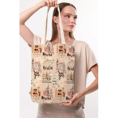 Canvas Tote Bag Cities