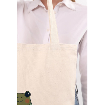 Canvas Tote Bag Backpacked Frog Canvas Tote Bag Backpacked Frog