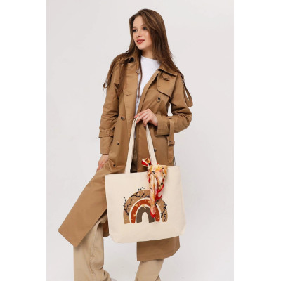 Canvas Tote Bag Starry Rainbow