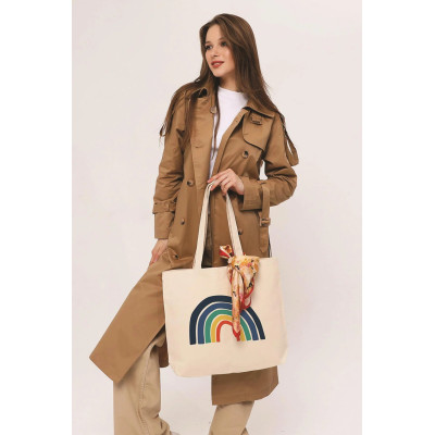 Canvas Tote Bag Rainbow Canvas Tote Bag Rainbow