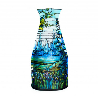 Louis C. Tiffany Iris Landscape Vase