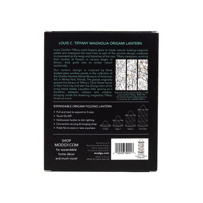 Louis C. Tiffany Magnolia Window Origami Lantern