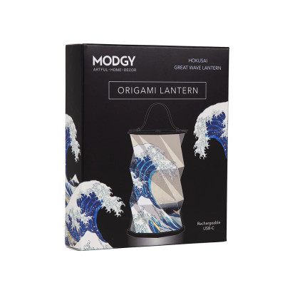 Hokusai The Great Wave Origami Lantern Hokusai The Great Wave Origami Lantern