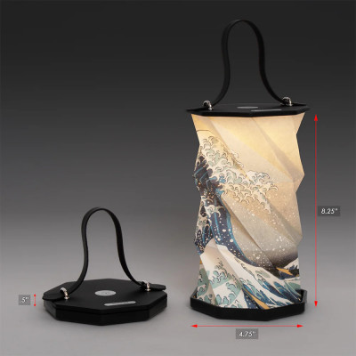 Hokusai The Great Wave Origami Lantern Hokusai The Great Wave Origami Lantern