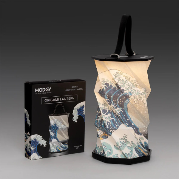Hokusai The Great Wave Origami Lantern