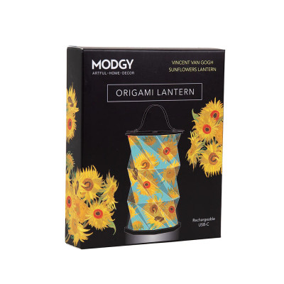 Vincent Van Gogh Sunflowers Origami Lantern Vincent Van Gogh Sunflowers Origami Lantern