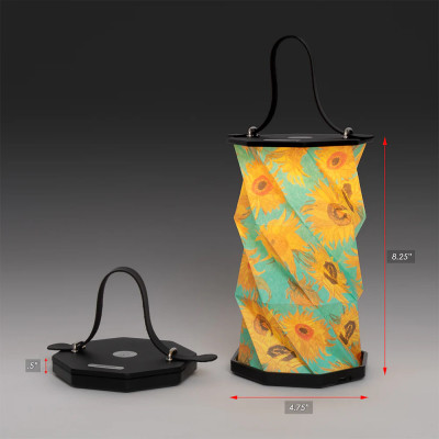 Vincent Van Gogh Sunflowers Origami Lantern Vincent Van Gogh Sunflowers Origami Lantern