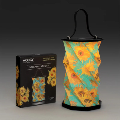 Vincent Van Gogh Sunflowers Origami Lantern Vincent Van Gogh Sunflowers Origami Lantern