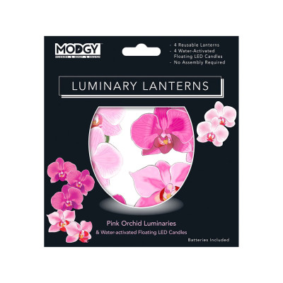 Pink Orchid Luminaries Pink Orchid Luminaries