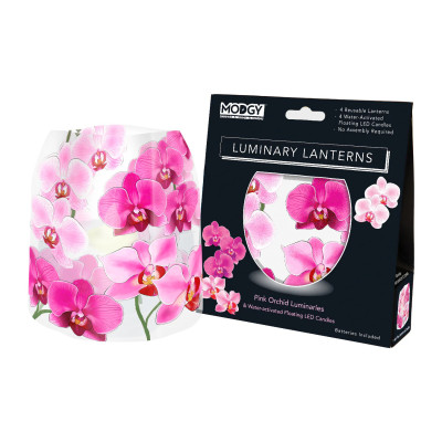 Pink Orchid Luminaries Pink Orchid Luminaries