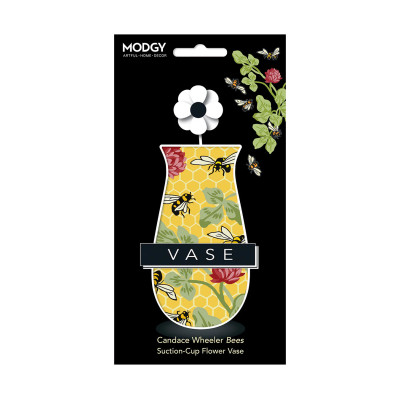 Candace Wheeler Bees Suction Cup Bud Vase