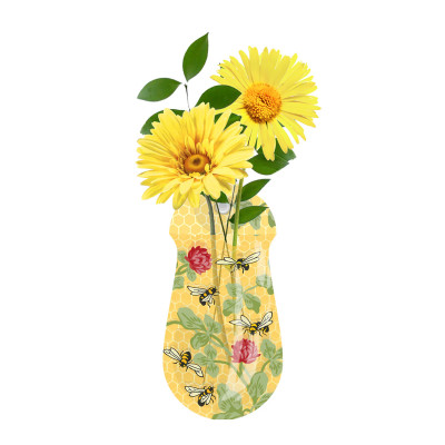 Candace Wheeler Bees Suction Cup Bud Vase
