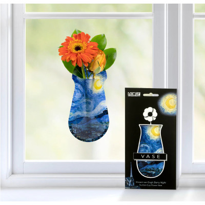Vincent Van Gogh Starry Night Suction Cup Bud Vase Vincent Van Gogh Starry Night Suction Cup Bud Vase