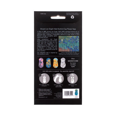 Vincent van Gogh Irises Suction Cup Bud Vase Vincent van Gogh Irises Suction Cup Bud Vase
