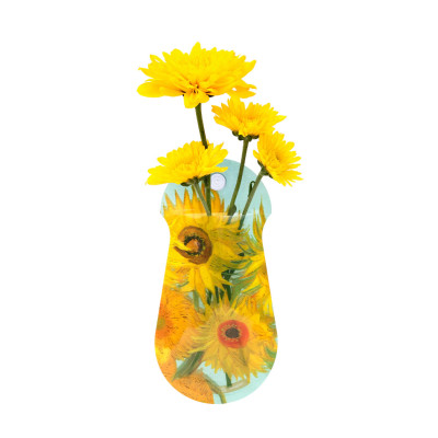 Vincent van Gogh Sunflowers Suction Cup Bud Vase Vincent van Gogh Sunflowers Suction Cup Bud Vase