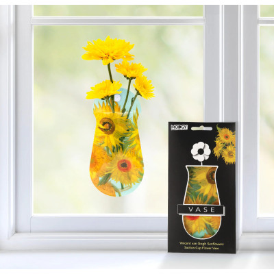 Vincent van Gogh Sunflowers Suction Cup Bud Vase Vincent van Gogh Sunflowers Suction Cup Bud Vase