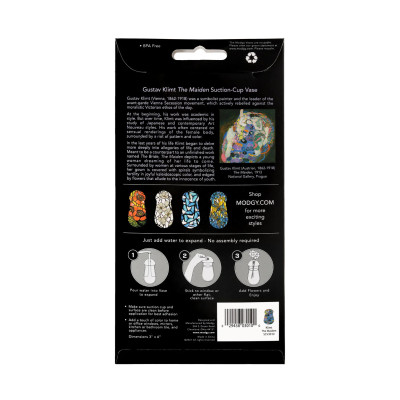 Gustav Klimt Maiden Suction Cup Bud Vase Gustav Klimt Maiden Suction Cup Bud Vase
