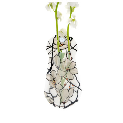 Louis C. Tiffany Magnolia Window Suction Cup Bud Vase Louis C. Tiffany Magnolia Window Suction Cup Bud Vase
