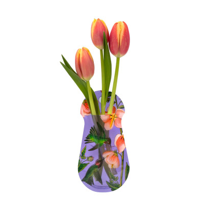 John J. Audubon Hummingbird Suction Cup Bud Vase