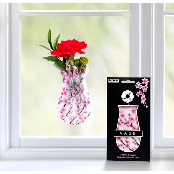 Cherry Blossom Suction Cup Bud Vase
