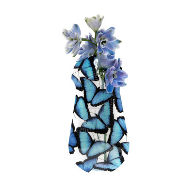 Blue Morpho Butterfly Suction Cup Bud Vase Blue Morpho Butterfly Suction Cup Bud Vase