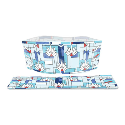 Frank Lloyd Wright Waterlilies Dog Bowls Frank Lloyd Wright Waterlilies Dog Bowls