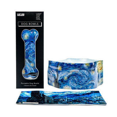 Vincent van Gogh Starry Night Dog Bowls Vincent van Gogh Starry Night Dog Bowls