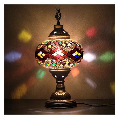 Turkish Lamp, Mosaic Desk Lamp, Moroccan Tamle Lamp, Standing Lamp, Turkish Bedside Lighting, Turkish Oriental Design