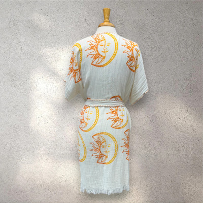 Turkish Cotton Muslin Kimono - Sun&Moon Turkish Cotton Muslin Kimono - Sun&Moon