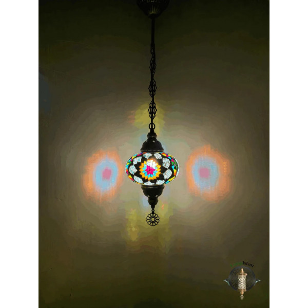 Mosaic Hanging Lamp - Various Colors (S)