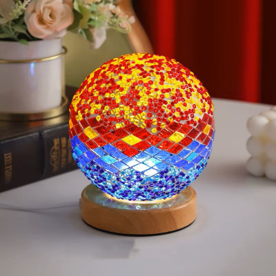 Orange Top-Blue Mosaic Mini Lamp Orange Top-Blue Mosaic Mini Lamp