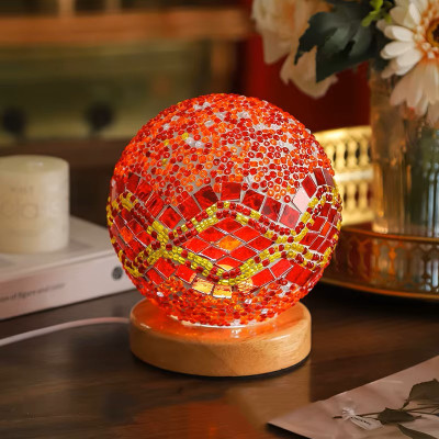 Orange Wavy Mosaic Mini Lamp Orange Wavy Mosaic Mini Lamp