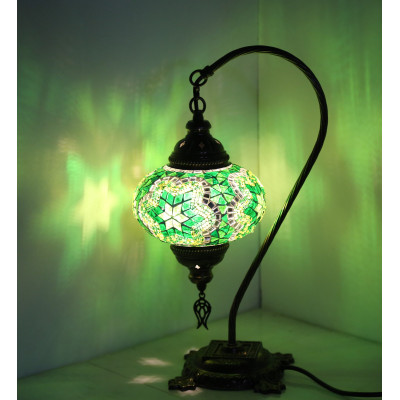 Turkish Lamp, Mosaic Desk Lamp, Moroccan Tamle Lamp, Standing Lamp, Turkish Bedside Lighting, Turkish Oriental Design, swan neck Turkish Lamp, Mosaic Desk Lamp, Moroccan Tamle Lamp, Standing Lamp, Turkish Bedside Lighting, Turkish Oriental Design, swan neck