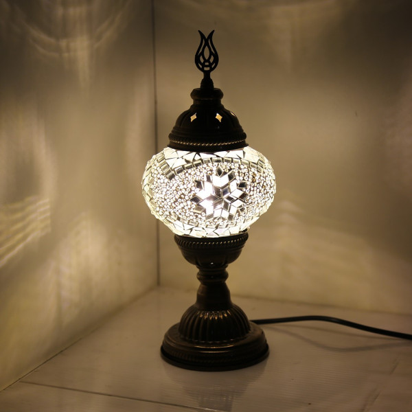 Silver Starry Mosaic Table Lamp - Medium