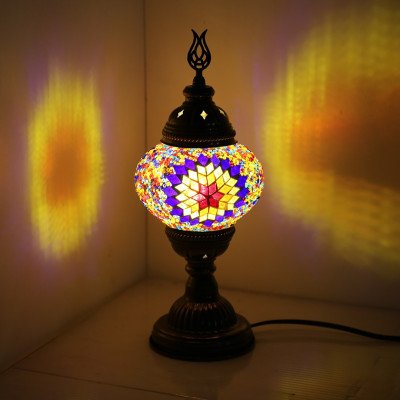 Turkish Lamp, Mosaic Desk Lamp, Moroccan Tamle Lamp, Standing Lamp, Turkish Bedside Lighting, Turkish Oriental Design