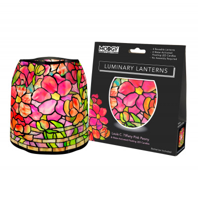 Louis C. Tiffany Pink Peony Luminaries