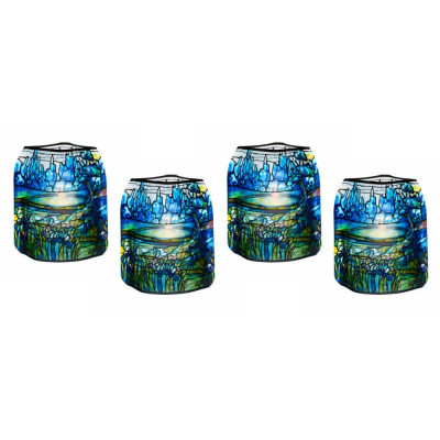 Louis C. Tiffany Iris Landscape Luminaries Louis C. Tiffany Iris Landscape Luminaries