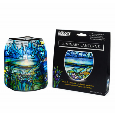 Louis C. Tiffany Iris Landscape Luminaries