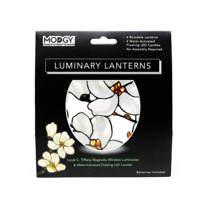 Louis C. Tiffany Magnolia Window Luminaries Louis C. Tiffany Magnolia Window Luminaries