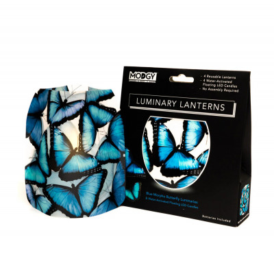 Blue Morpho Butterfly Luminaries Blue Morpho Butterfly Luminaries