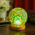 Mosaic Mini Lamp - Bohemian Style Green