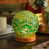 Mosaic Mini Lamp - Baroque Style Green