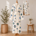 Turkish Muslin Bathrobe - Evil Eye