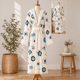 Turkish Muslin Bathrobe - Evil Eye