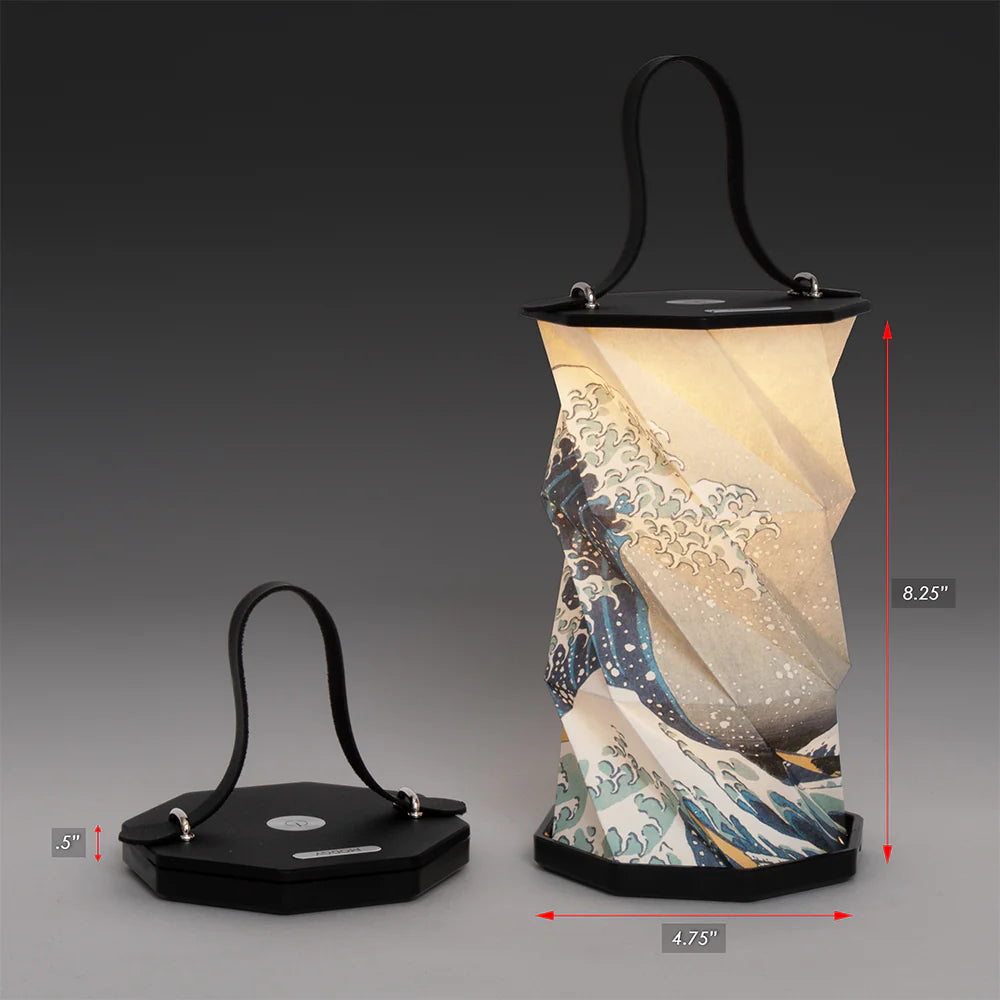 Hokusai The Great Wave Origami Lantern