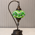 Turkish Mosaic Swanneck Lamp Large Globe No 12