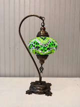 Turkish Mosaic Swanneck Lamp Large Globe No 12