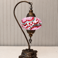 Turkish Mosaic Swanneck Lamp Large Globe No 18